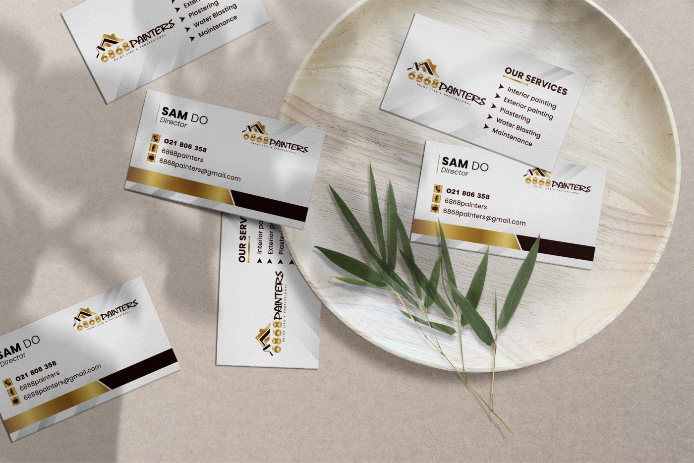 6868 Painters business card