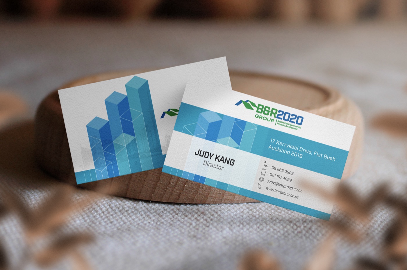 B and R 2020 Group business card