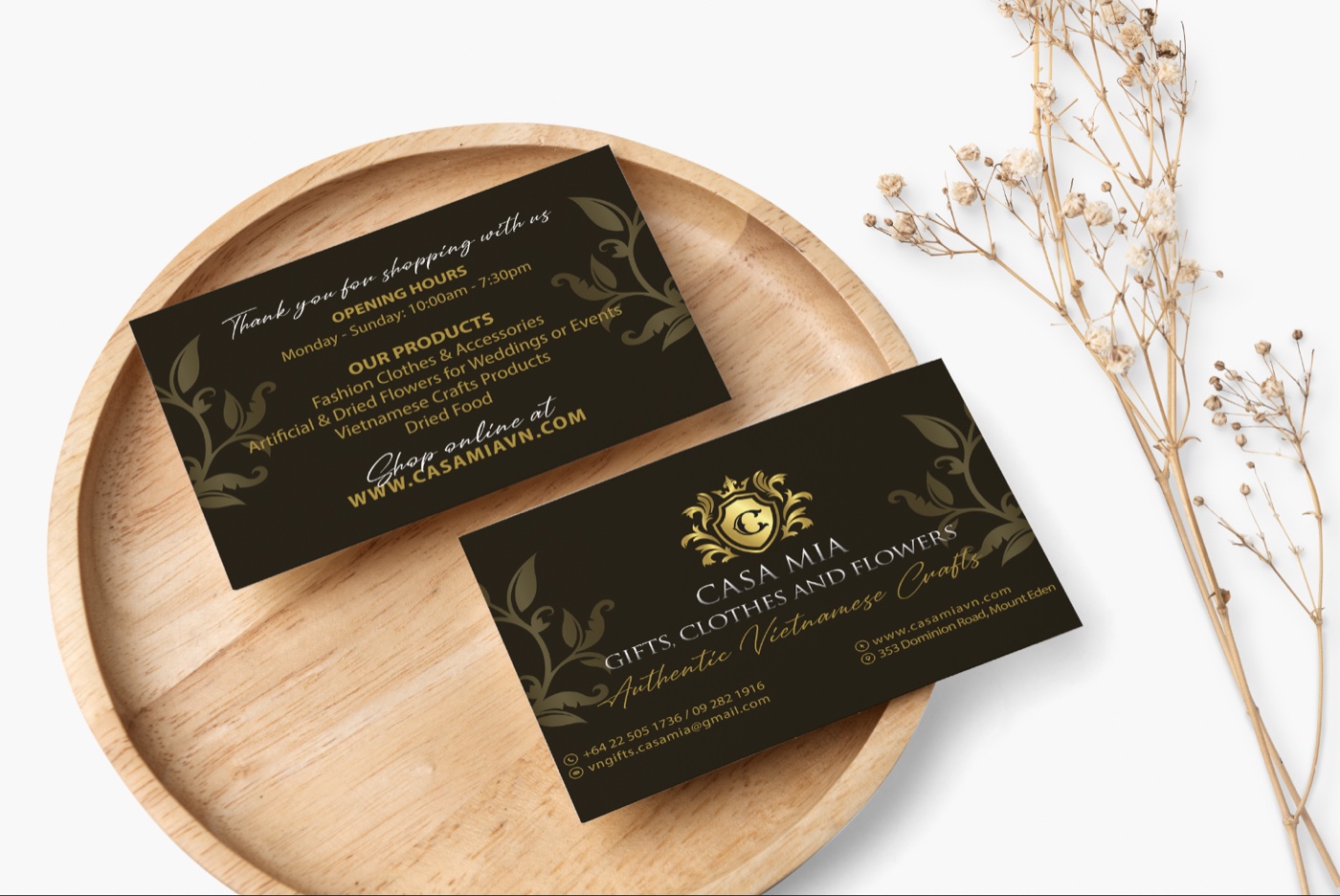 Casa Mia business card
