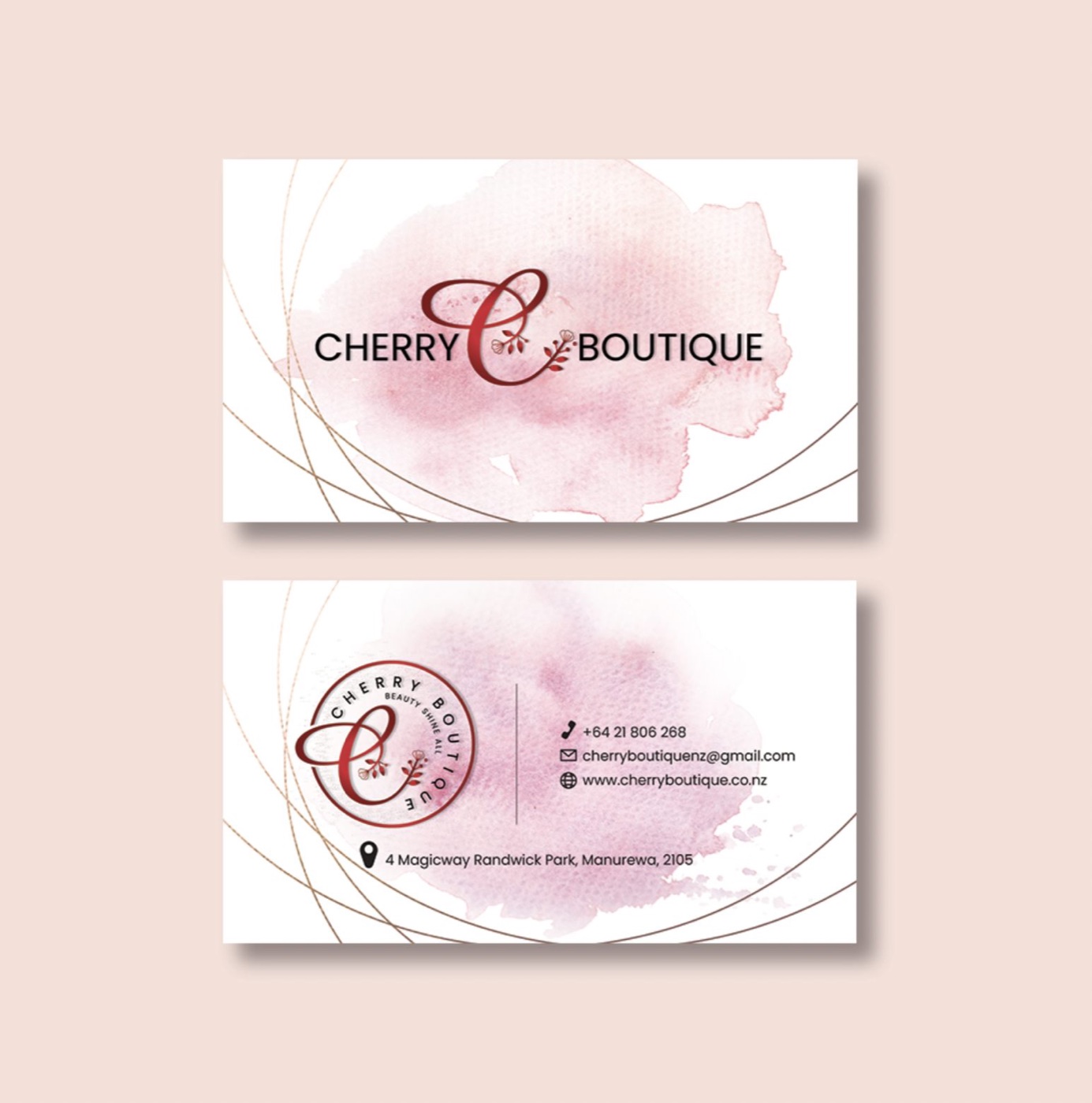 Cherry Boutique business card