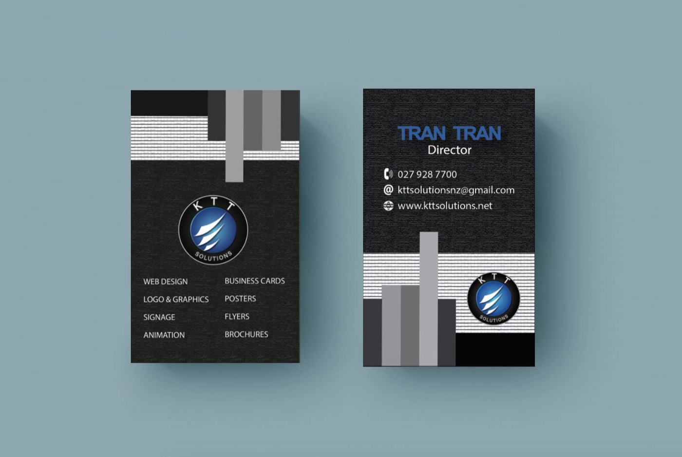 KTT Solutions business card