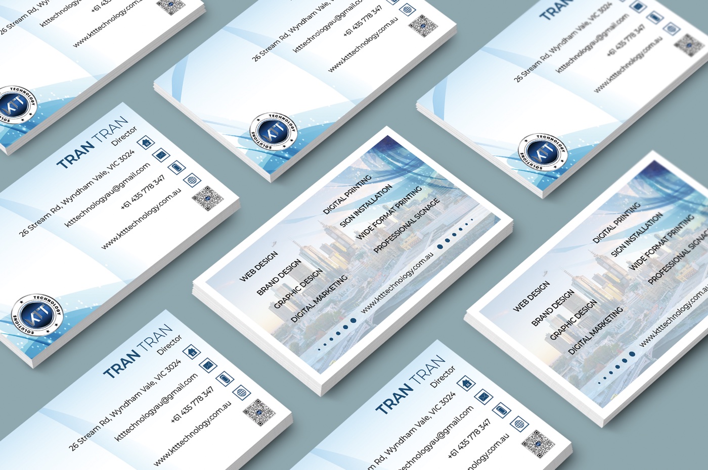KTT Technology business card