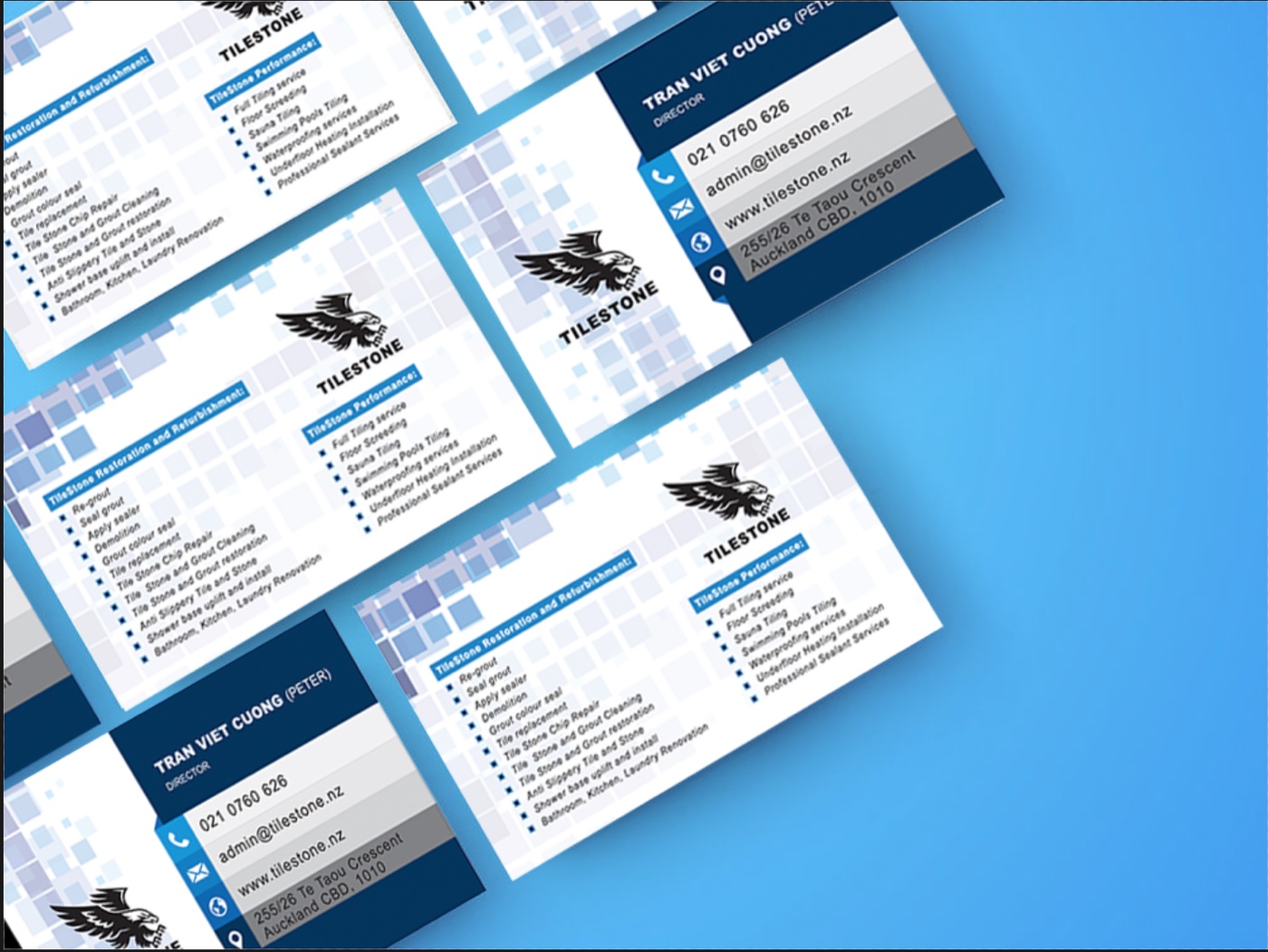 Tile Stone business card