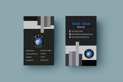 KTT Solutions business card design by KTT Technology