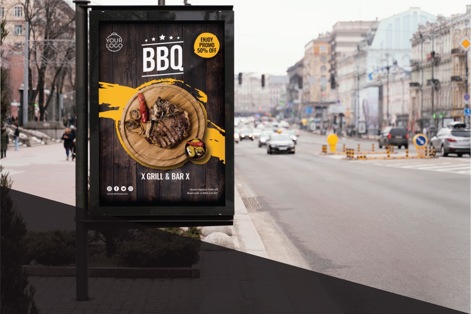 Custom BBQ printed sign