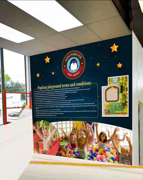 Custom printed childcare banner