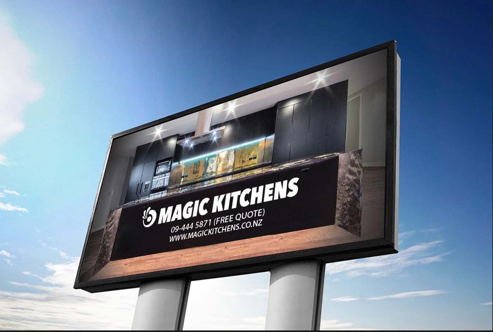 Magic Kitchens large format business sign