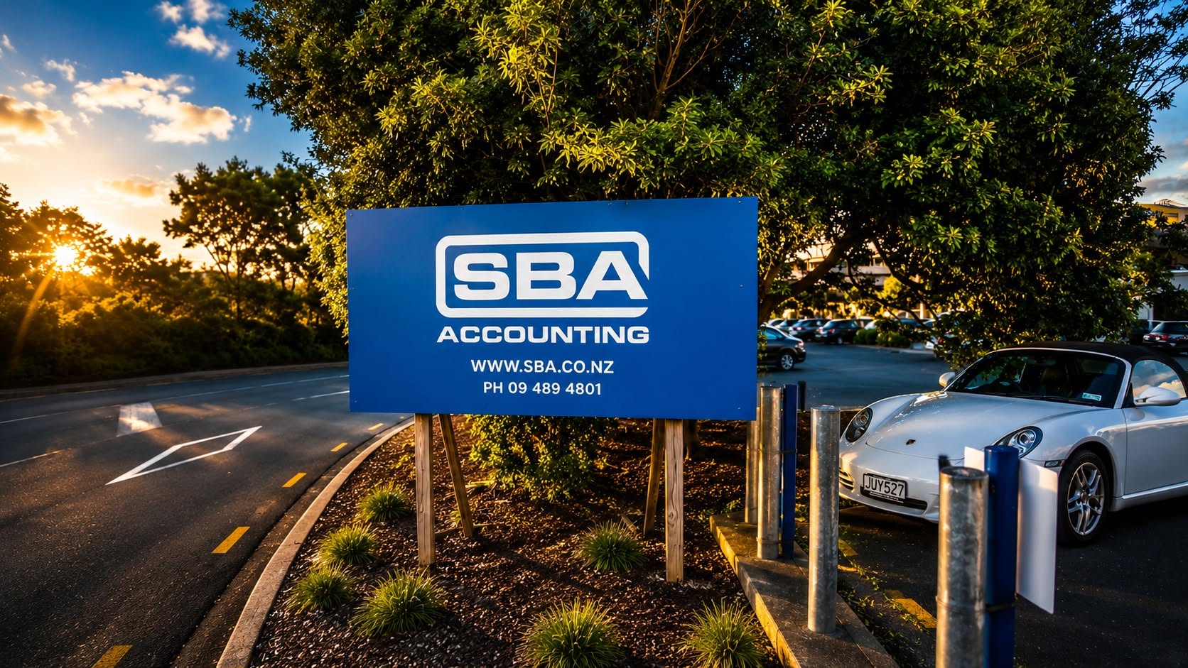 SBA Milford freestanding roadside sign