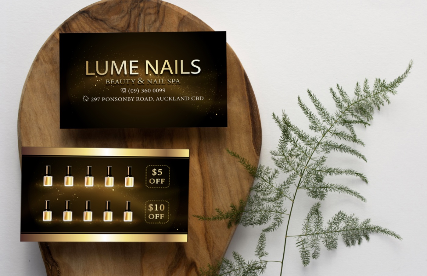 Lume Nails loyalty card