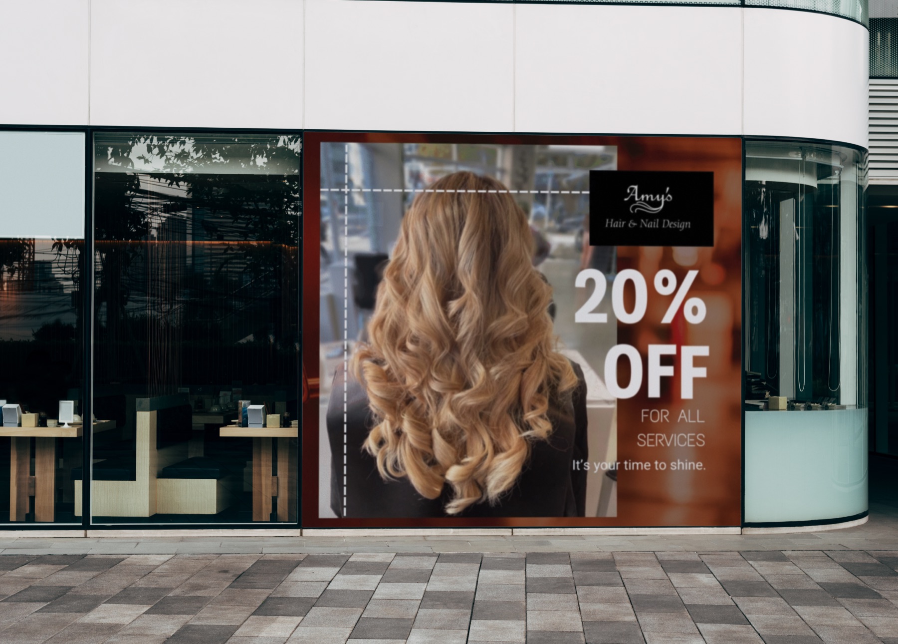 Amy Hair salon promotional poster