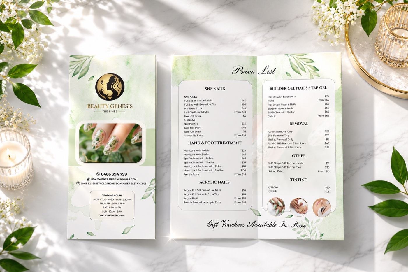 Beauty Genesis The Pines price list