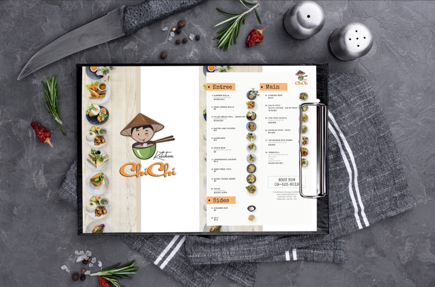 Chi Chi Restaurant menu