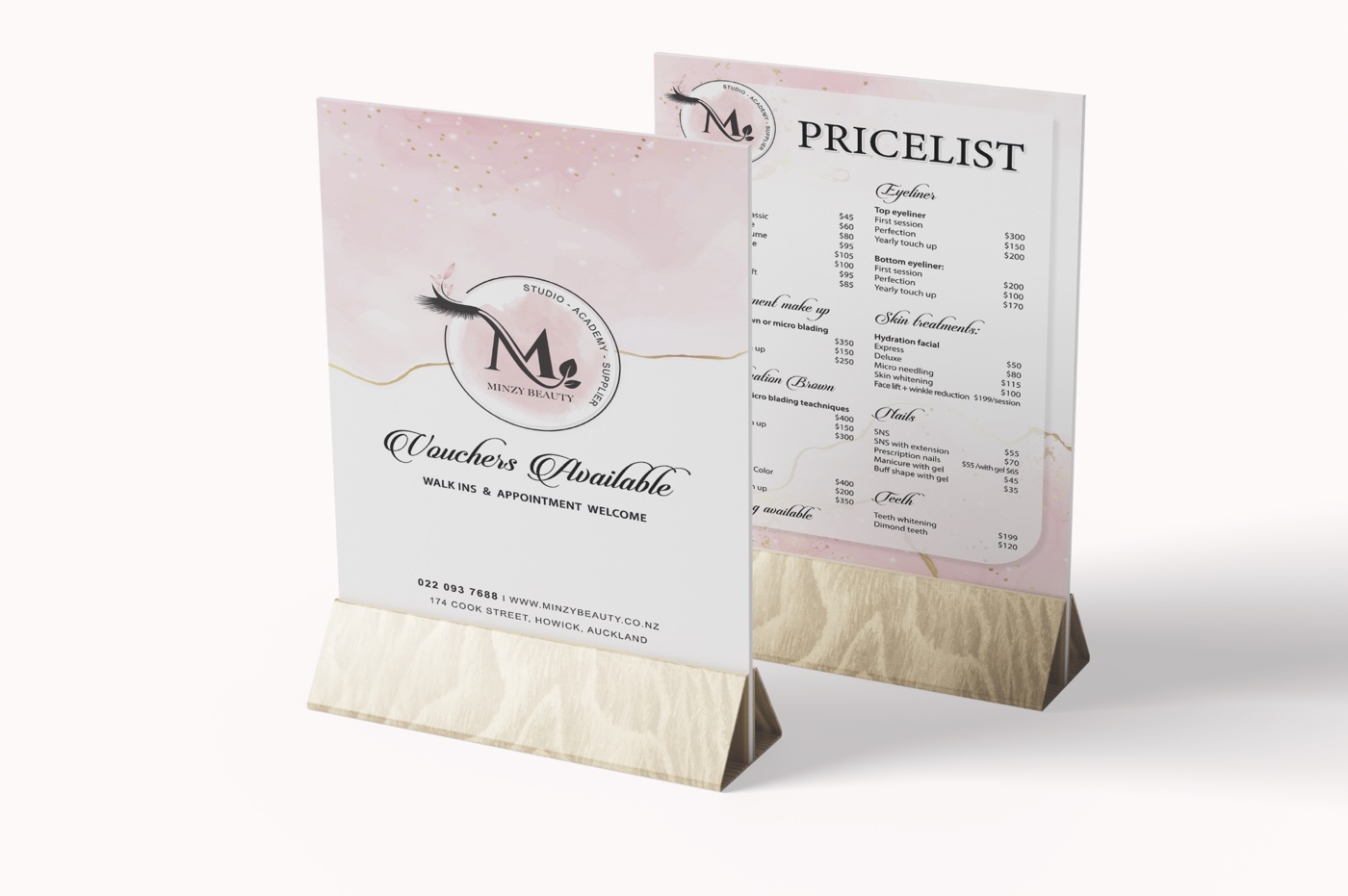Minzy Beauty price list