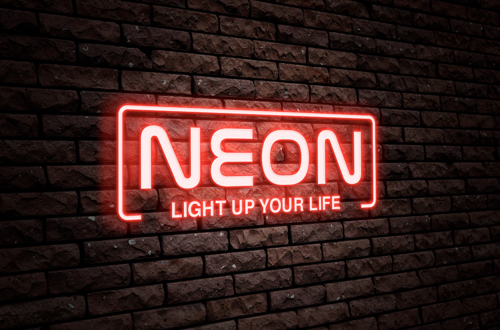 Custom neon business sign