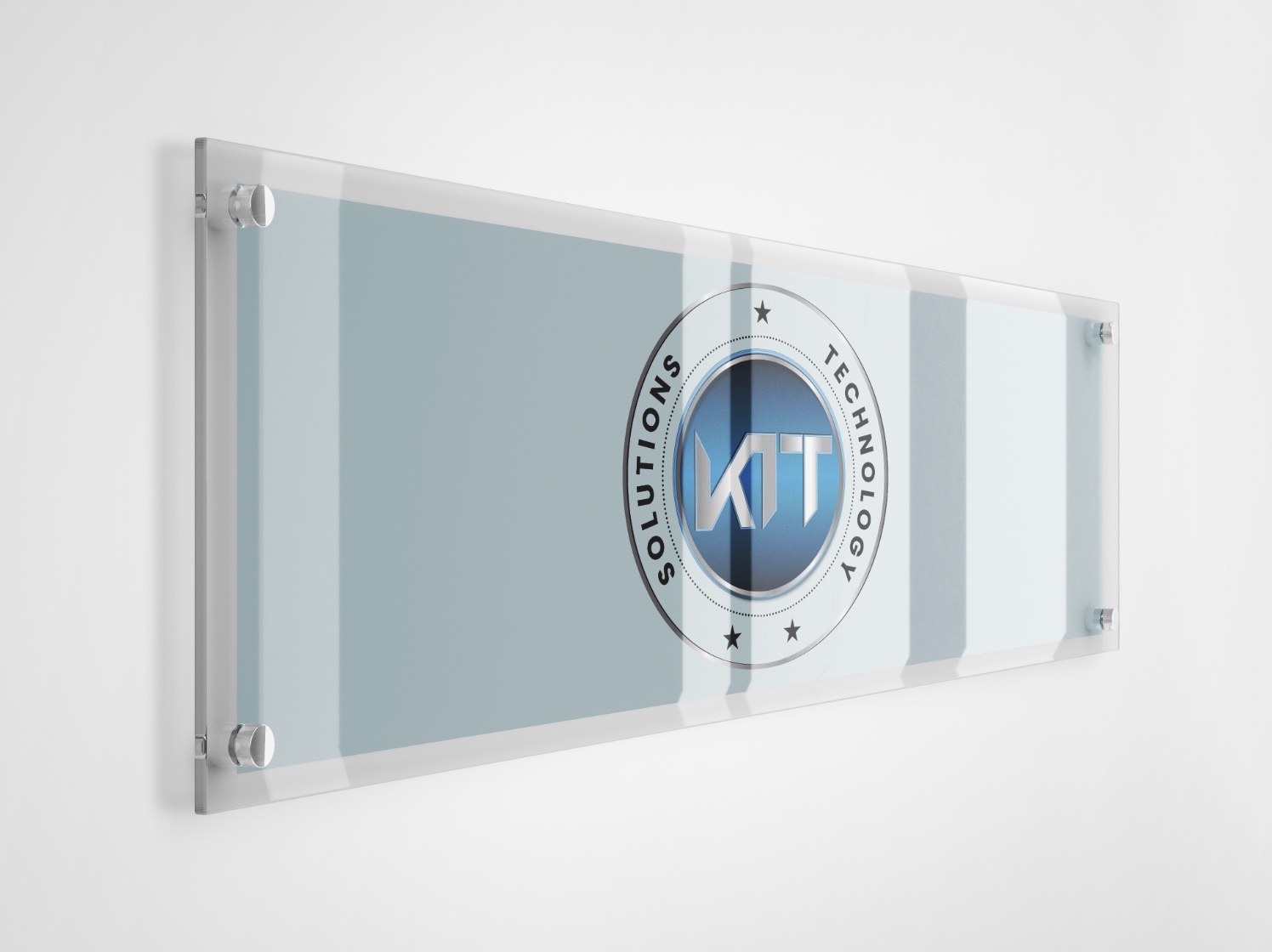KTT Solutions clear acrylic office sign
