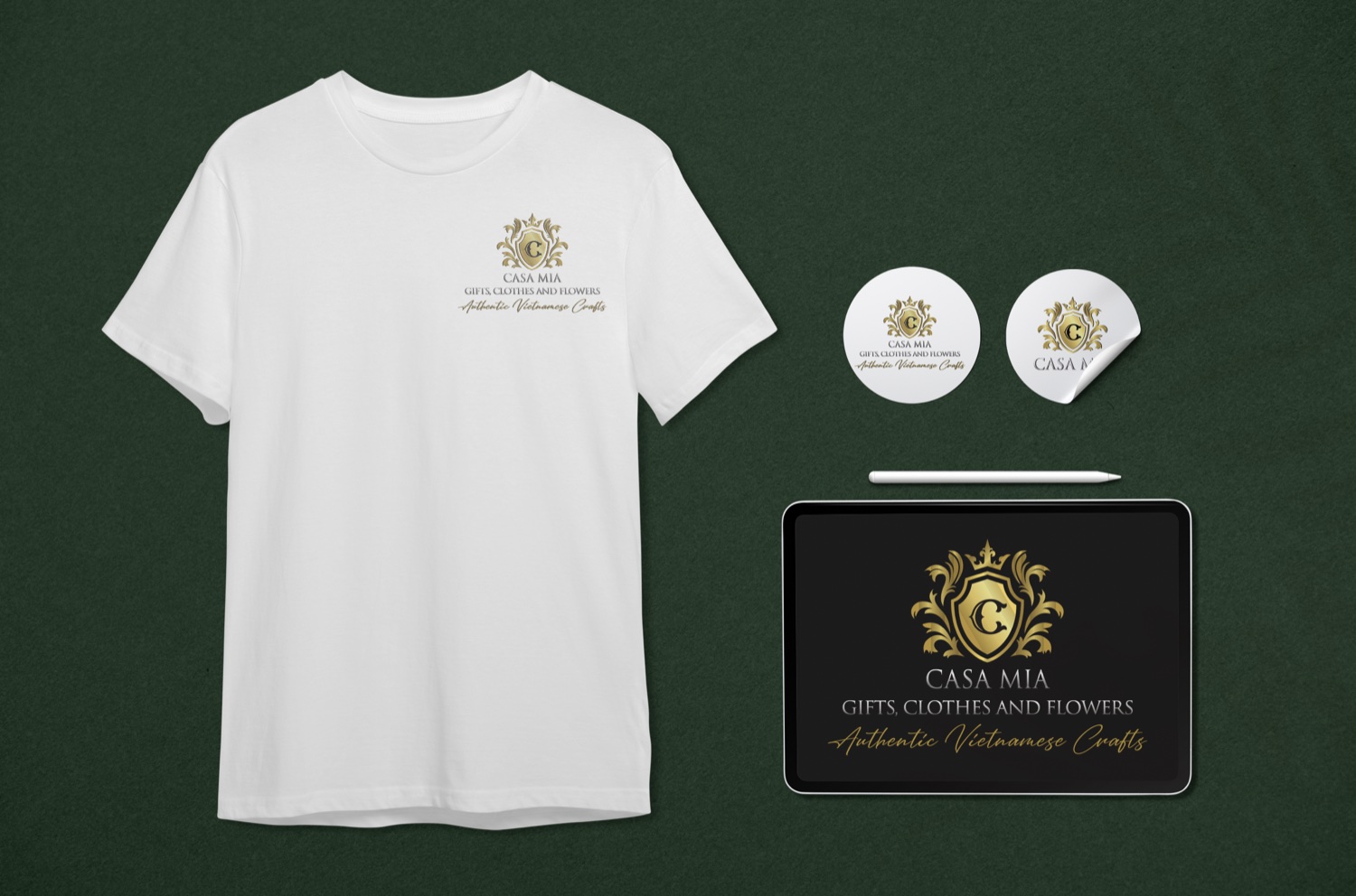 Casa Mia complete branding design