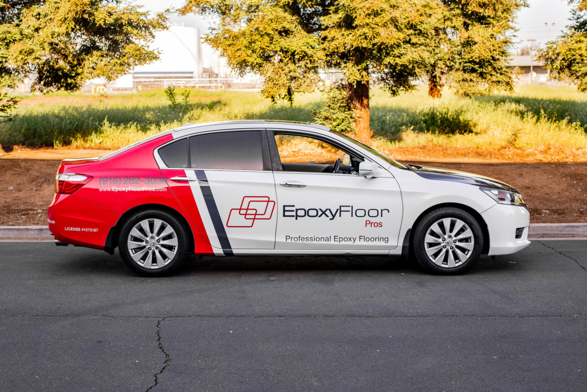 Epoxy Floor vehicle signage