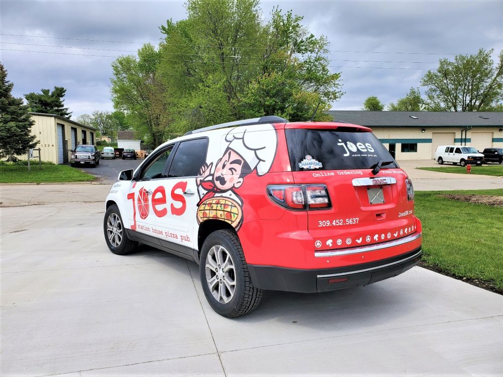 Joes vehicle signage