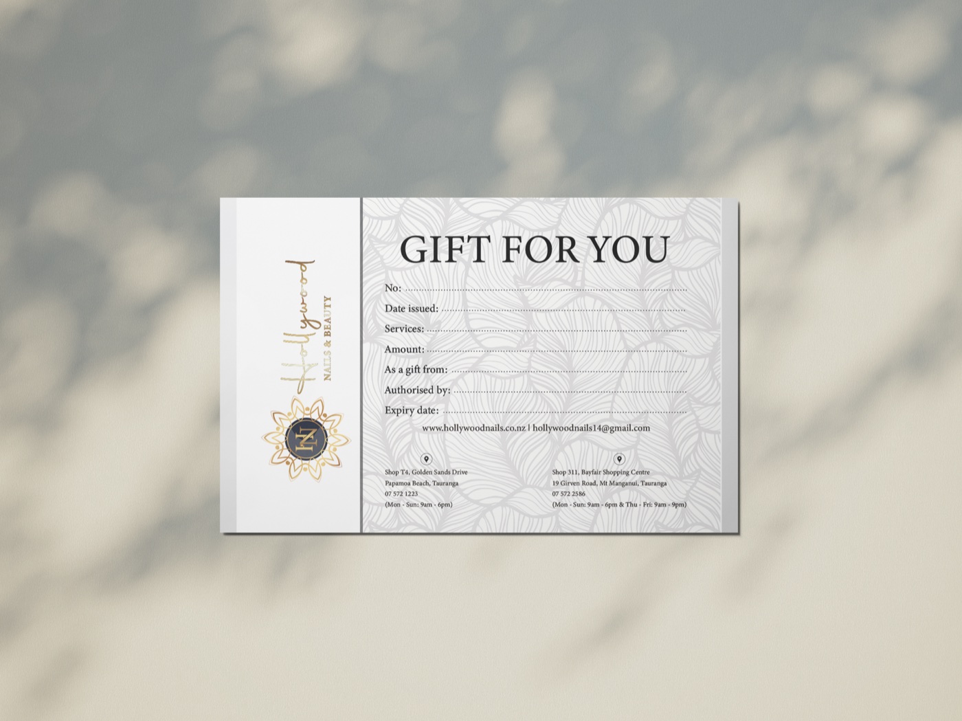Hollywood Nails and Beauty voucher