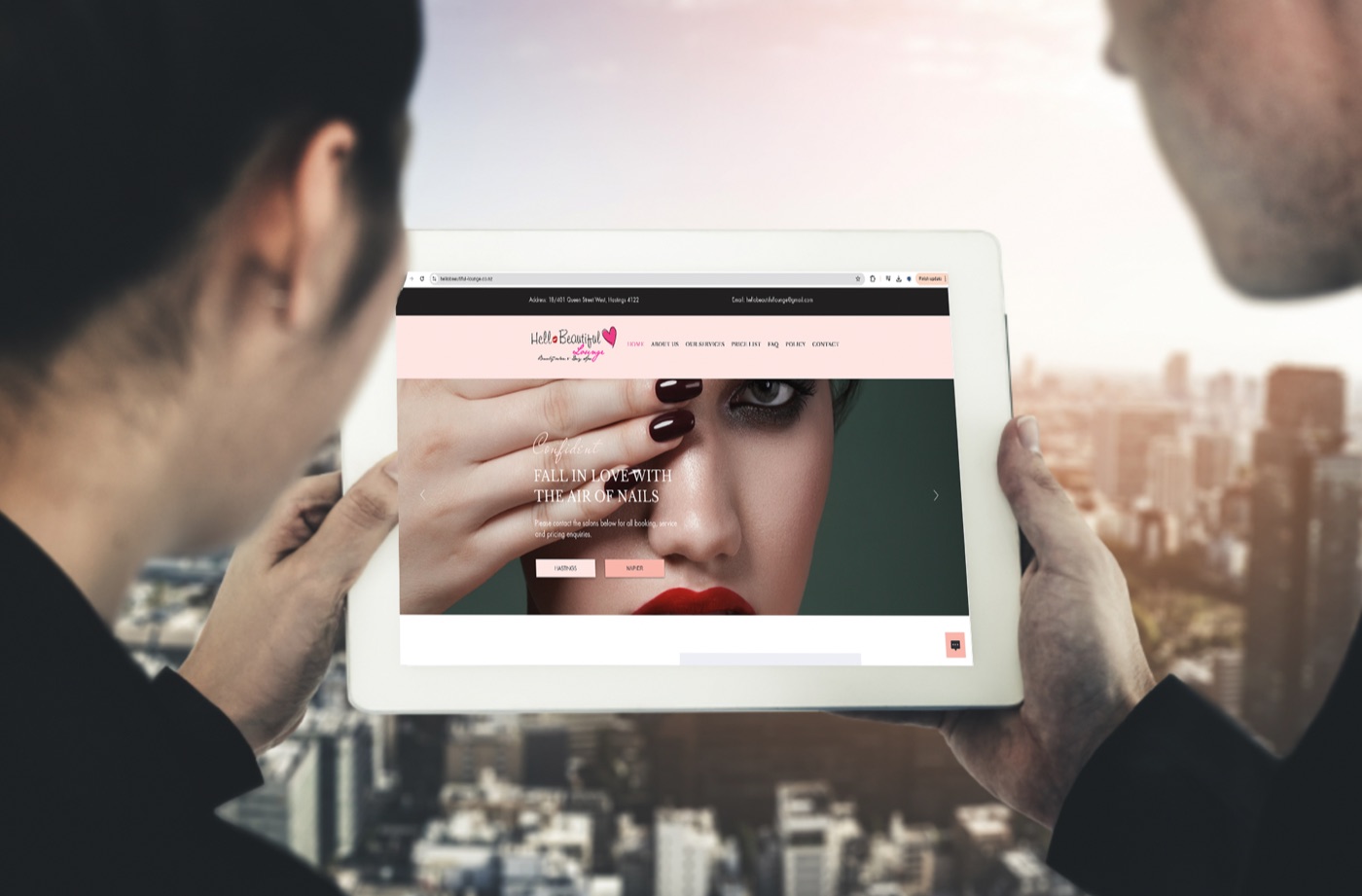 Hello Beautiful Lounge website