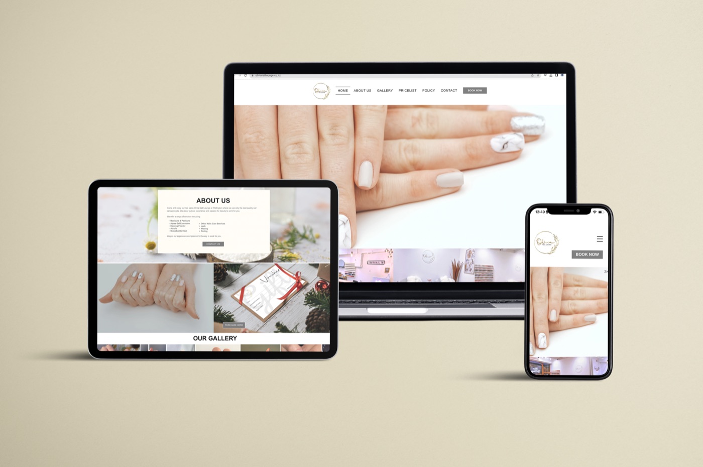 Olivia Nail Lounge website