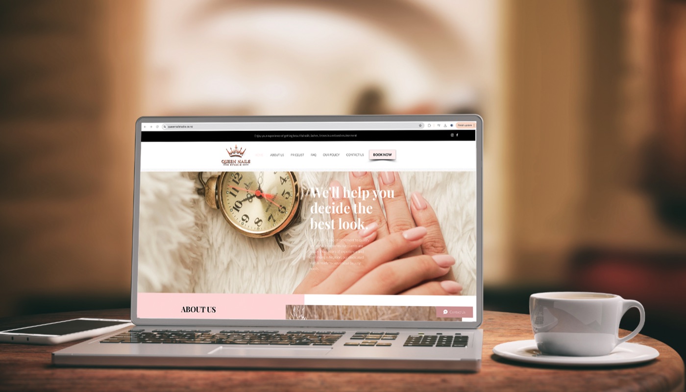 Queen Nails Studio website