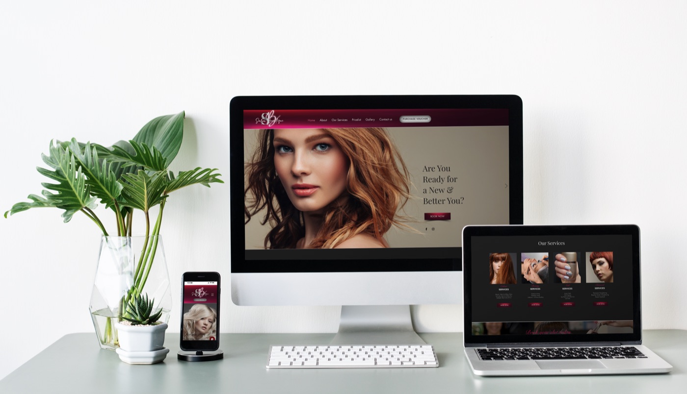 SB Salon Beautique website