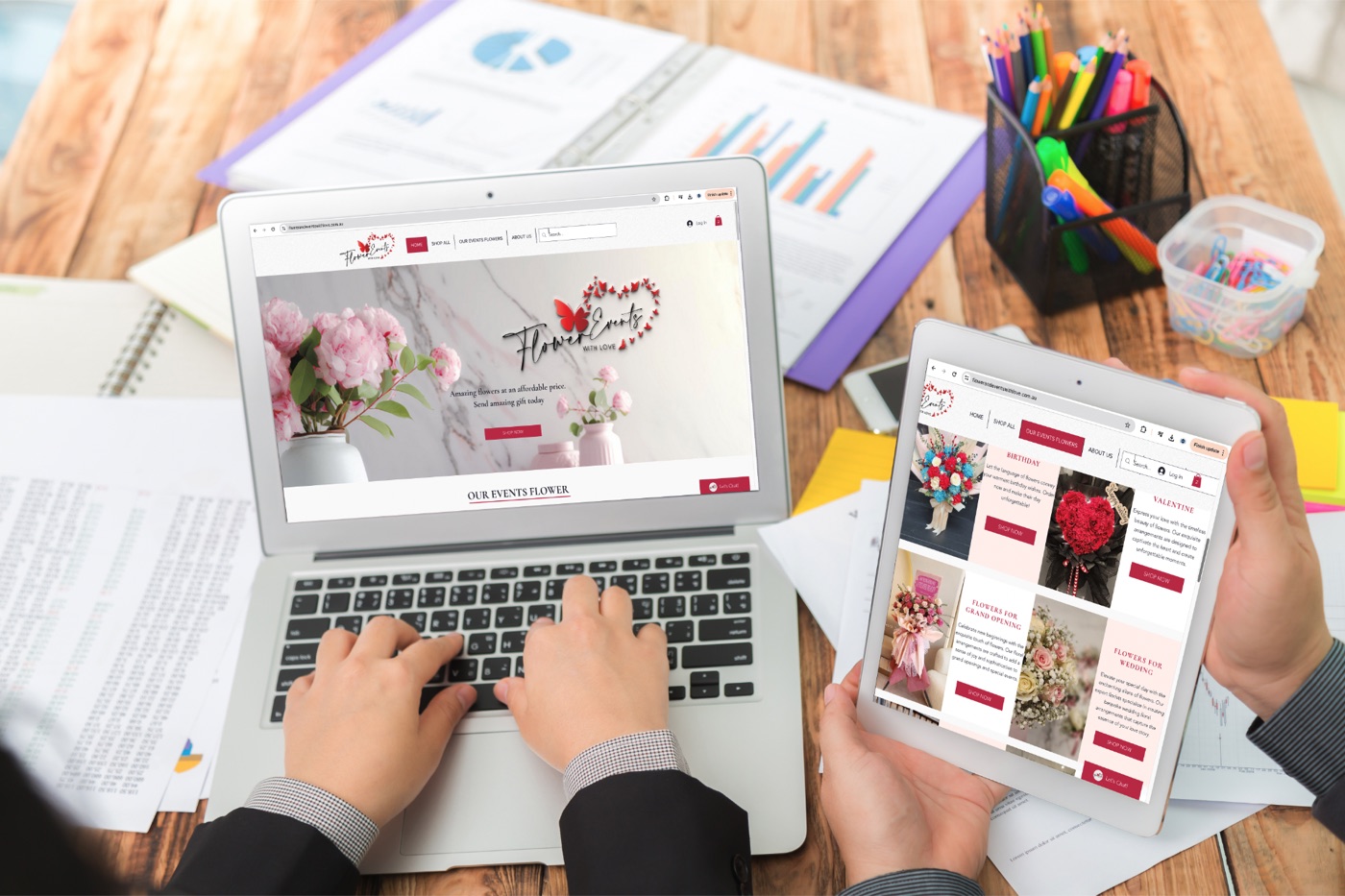 Flower and Events With Love website