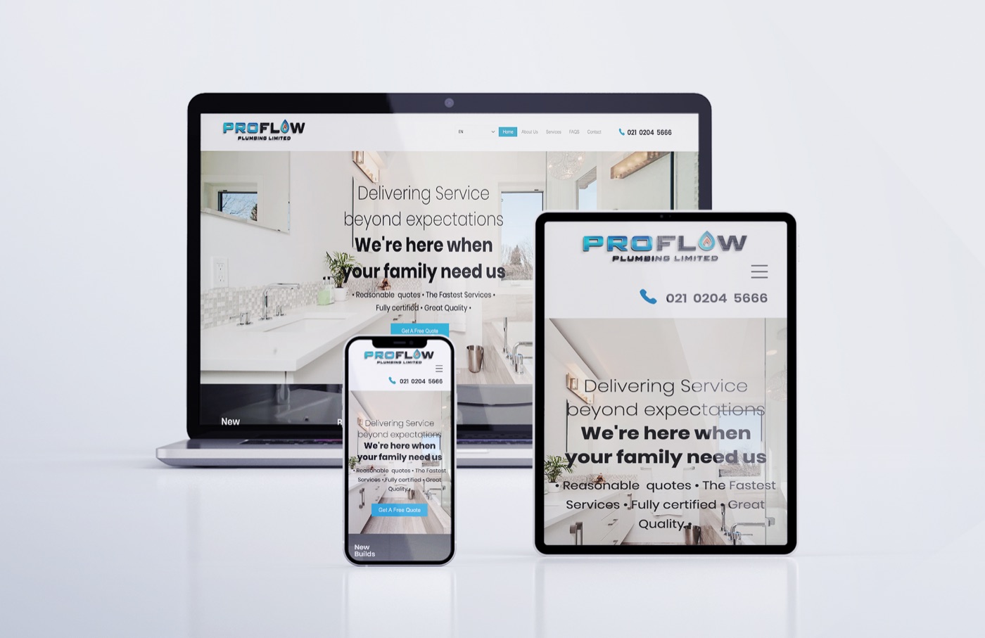 Proflow Plumbing website